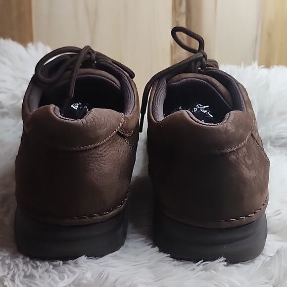 NUNN BUSH NUBUCK BROWN LEATHER LACE UPS MENS 13.0 IN VERY GOOD PREOWNED CONDITIO - Picture 8 of 16